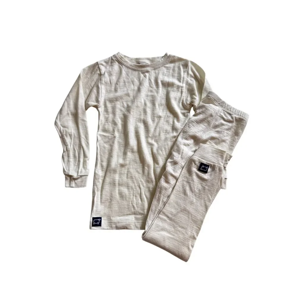 Wee Woolies merino base layer set